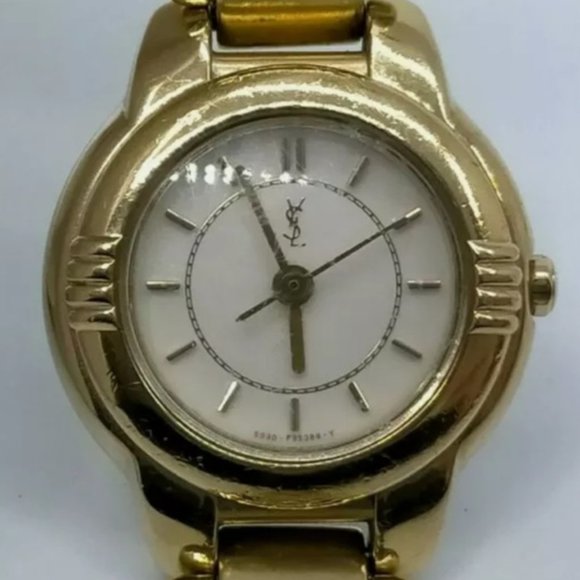 Yves Saint Laurent Watch 23mm Women's Gold - Picture 1 of 9